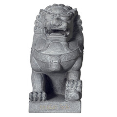 Obraz premium Sculpture Thai Lion Guardian