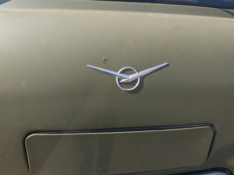 21 March 2026, Zemst, Belgium. UAZ logo on hood of Bukhanka van