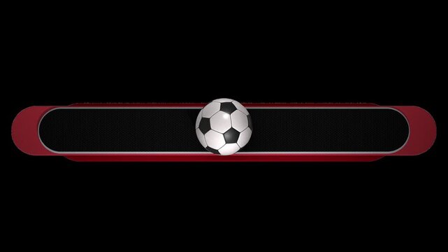 Soccer Scoreboard Lower Third Overlay Alpha Seamless Loop 3&ndash;10s