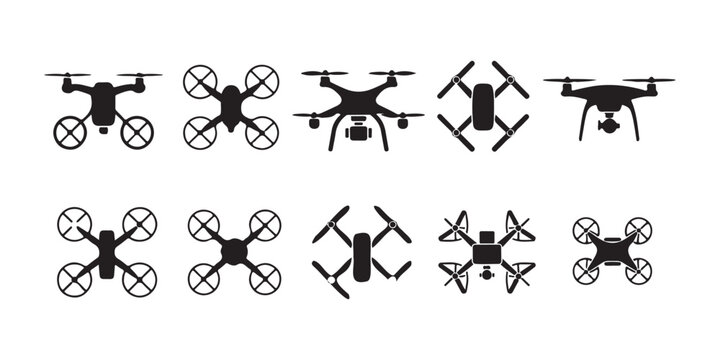 Black rifle silhouette collection with various tactical scopes and heavy combat axe on white grid background.