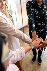 Teamwork unity hands collaboration support