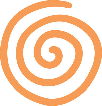 Abstract Spiral Line Doodle
