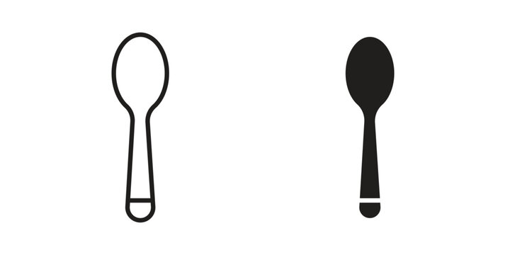 Tablespoon icon design vector. Flat and line vector Icon Design