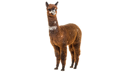 llama isolated on white background © Ammar