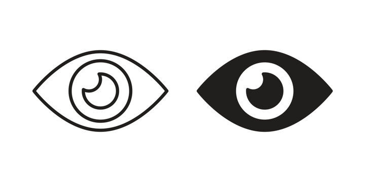 Visible icon design vector. Flat and line vector Icon Design