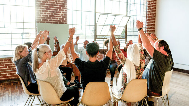 Group unity in supportive circle