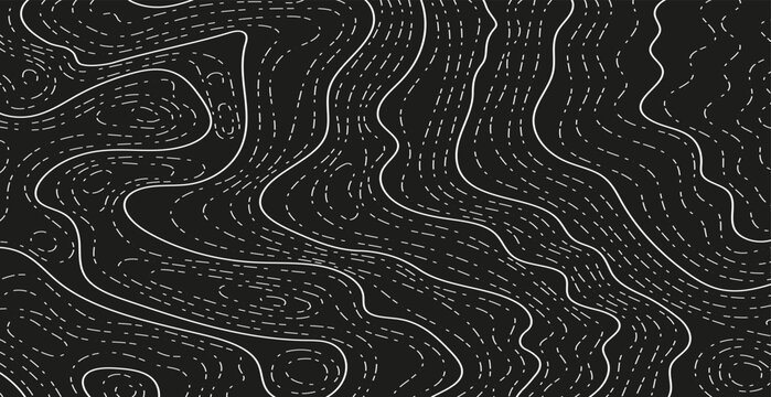 topographic line contour map background, geographic grid map