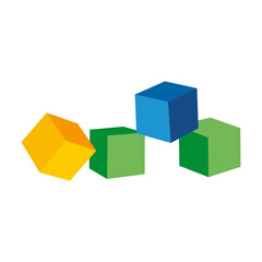 Obraz premium blocks with very nice colors