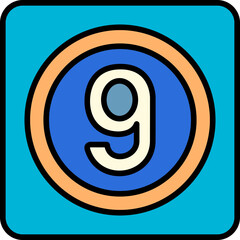 Fototapeta premium 9 Icon