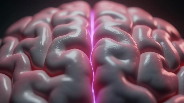Human Brain Activity and Neural Connections in a Medical Science Concept.