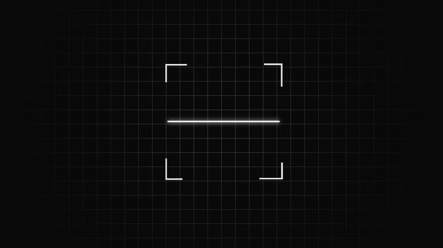 scanner icon animation, fingerprint biometric scanning animation. . Minimal scanner icon motion for security, system and technology use. Scanning .4k video