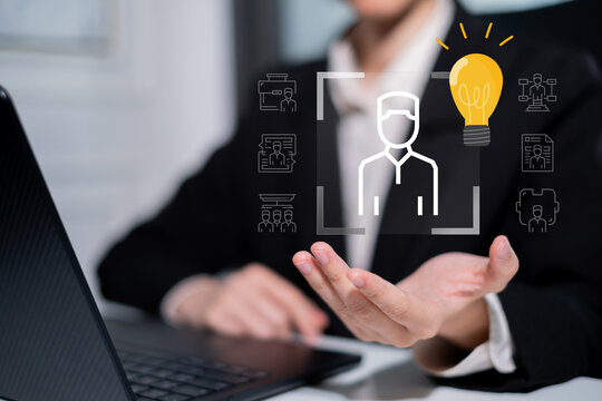 HR human resource staff employee performance training skill career planning leadership growth success organization development teamwork candidate process evaluation manpower monitoring concept