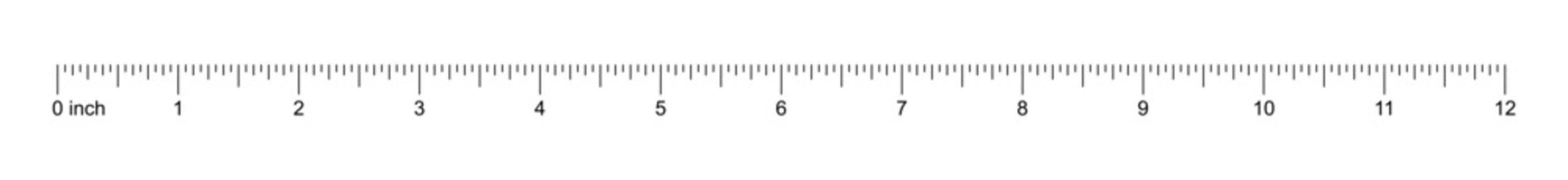 12 Inch Measuring Ruler Template