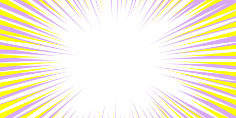 Obraz premium Pink, Orange & Yellow Gradient Radial Sunburst Background. Perfect for comic design, background, website, wallpaper, greeting card, invitation card, banner. Purple radial burst backgroundabstract spee