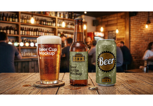 Beer Branding Mockup