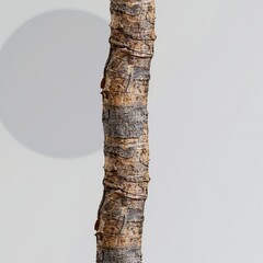 Fototapeta premium A close-up view of a tree trunk with peeling bark