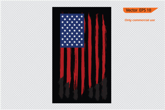 United states flag. USA Flag - Distressed American flag. Only commercial use	
