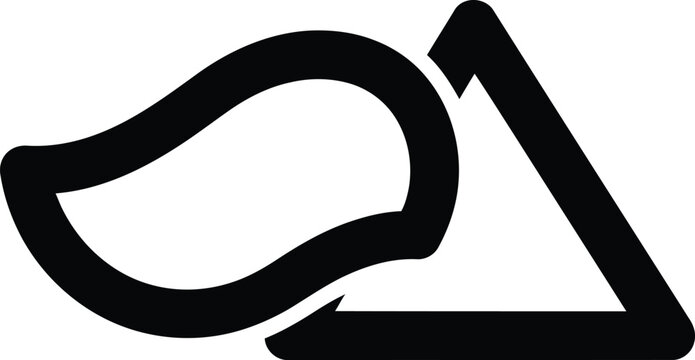 Black arrow loop symbol