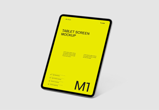 Tablet Screen Mockup