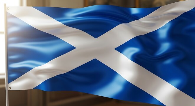 Scottish Flag - A Symbol of National Identity and Heritage.