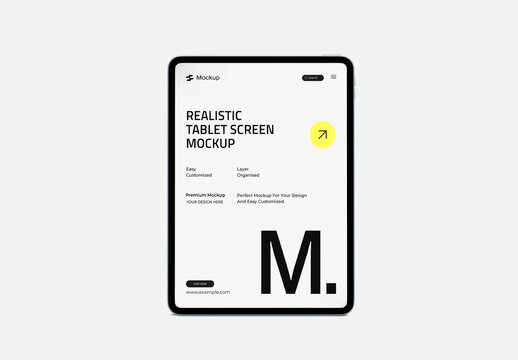 Tablet Screen Mockup