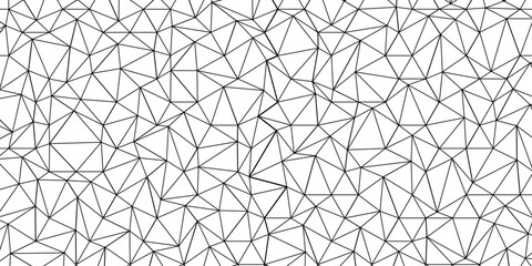 Obraz premium Abstract of simple gray line triangle pattern geometric background. Seamless geometric polygonal repeatable pattern swatch background, Trendy design vector background for web backdrop orpaper print.