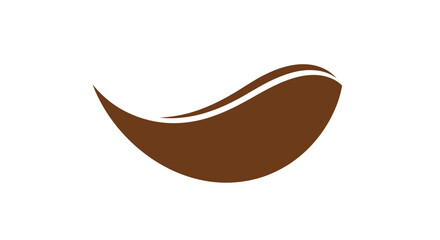 Fototapeta premium Brown Chocolate Wave Logo Design.