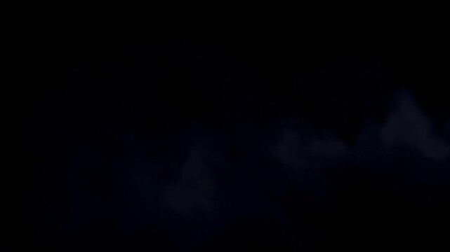 Night sky with dark clouds and swirling black smoke creating mysterious calm atmosphere filled with faint stars, dense vapor, mist, and fog forming eerie space texture under dark shadow and smoky haze