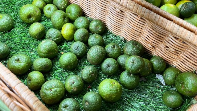 Lime inside basket