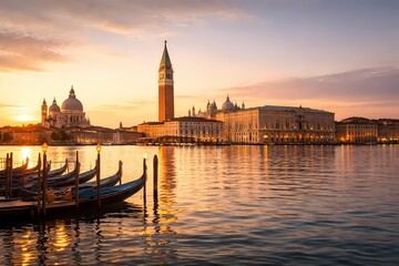 Fototapeta premium Golden Horizon of Venice 