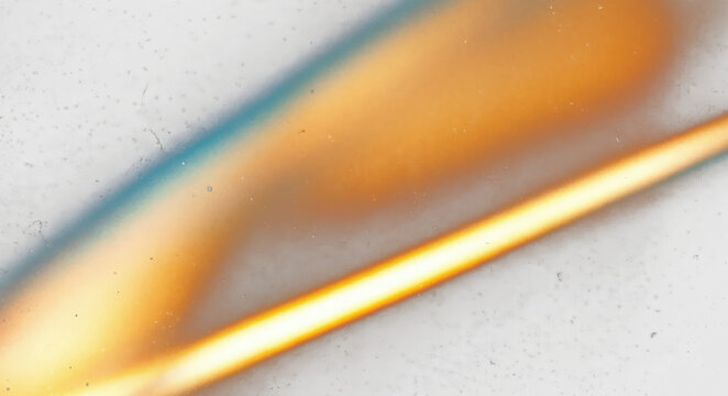 Cinematic light beam film burn effect with scratches and dust isolated on transparent background texture overlay