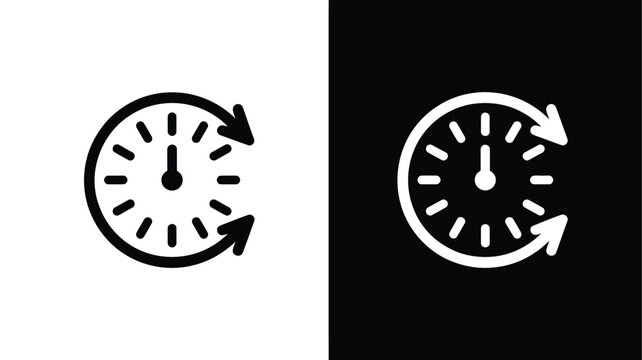 Uptime icon downtime indicator flat design illustration system status online offline concept