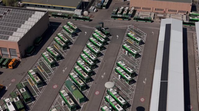 Electric Bus Charging Station Hub in Milan Urban Area