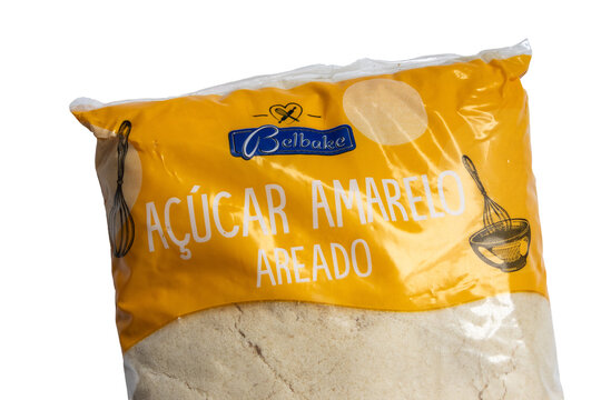 Belbake yellow granulated sugar package transparent background