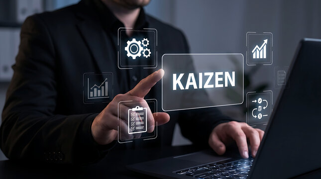 Kaizen Continuous Improvement Business Strategy Quality Productivity Growth Management Concept