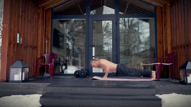 Warm-up and hardening on a winter day.