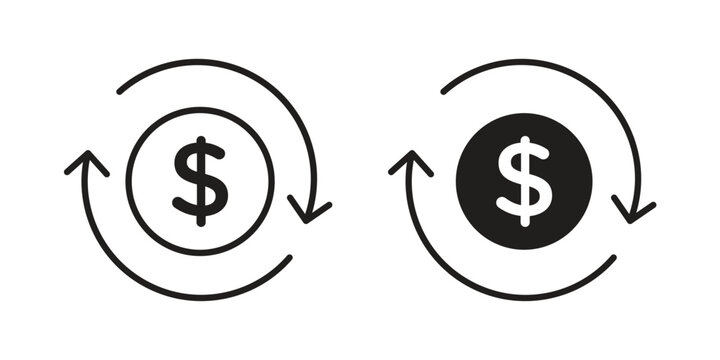 Cashback icon for graphic and web design. EPS10
