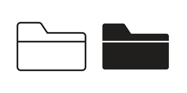 File Folder icon for graphic and web design. EPS10