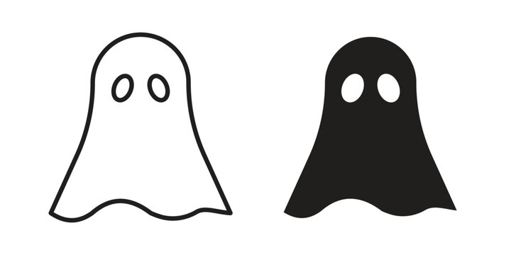 Ghost icon for graphic and web design. EPS10