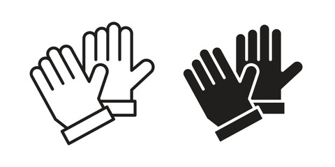 Obraz premium Gloves icon for graphic and web design. EPS10
