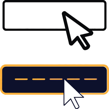 Comparison of a standard text box and a password input field with cursor interaction.