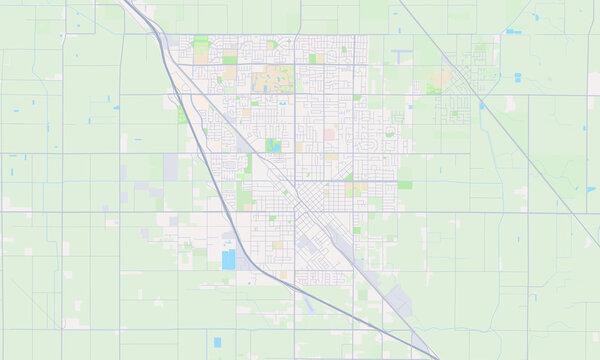 Turlock California map
