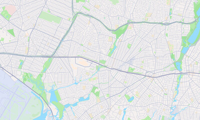 Naklejka premium Valley Stream New York map
