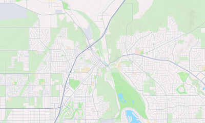 Fototapeta premium Victorville California map