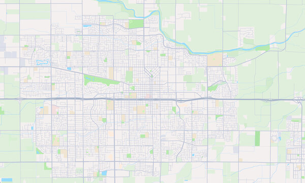 Visalia California map