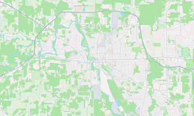 Fototapeta premium Warren Ohio map