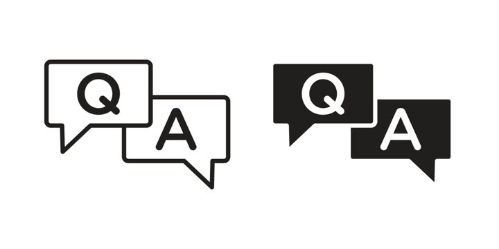 QNA icon for graphic and web design. EPS10