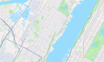 Fototapeta premium West New York New Jersey map