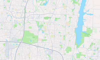 Fototapeta premium Westerville Ohio map