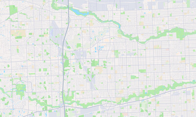 Obraz premium Westland Michigan map
